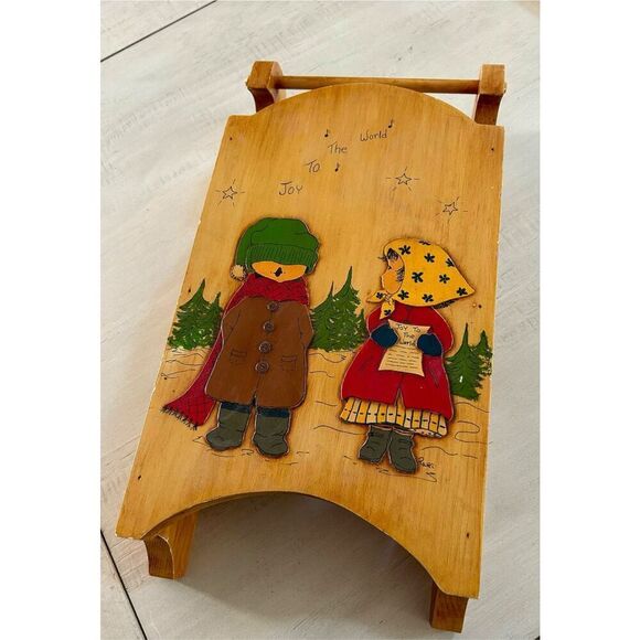 Vintage Large Wooden Sled - Picture 1 of 3